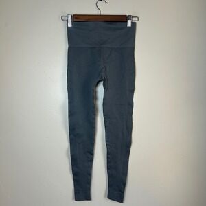 SET‎ Active Seamless High Waisted Leggings Charcoal Grey Athleisure Size S